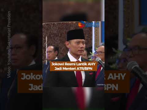 Jokowi Resmi Lantik AHY Jadi Menteri ATR/BPN #pelantikan #menteri #jokowi #ahy #shorts