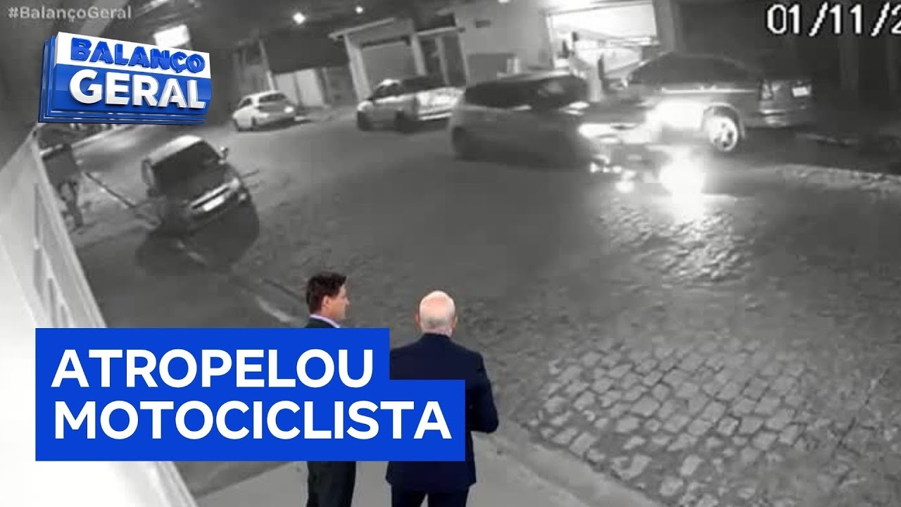 Dentro da Notícia: Câmera flagra motociclista sendo atropelado por motorista sem habilitação