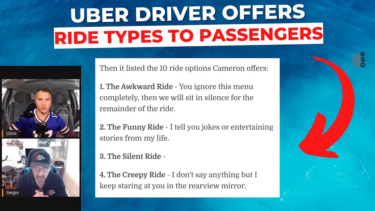 Uber Driver Offers Different Ride Types To His Passengers