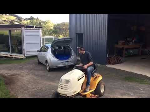 Electric Ride-On Mower First Blood