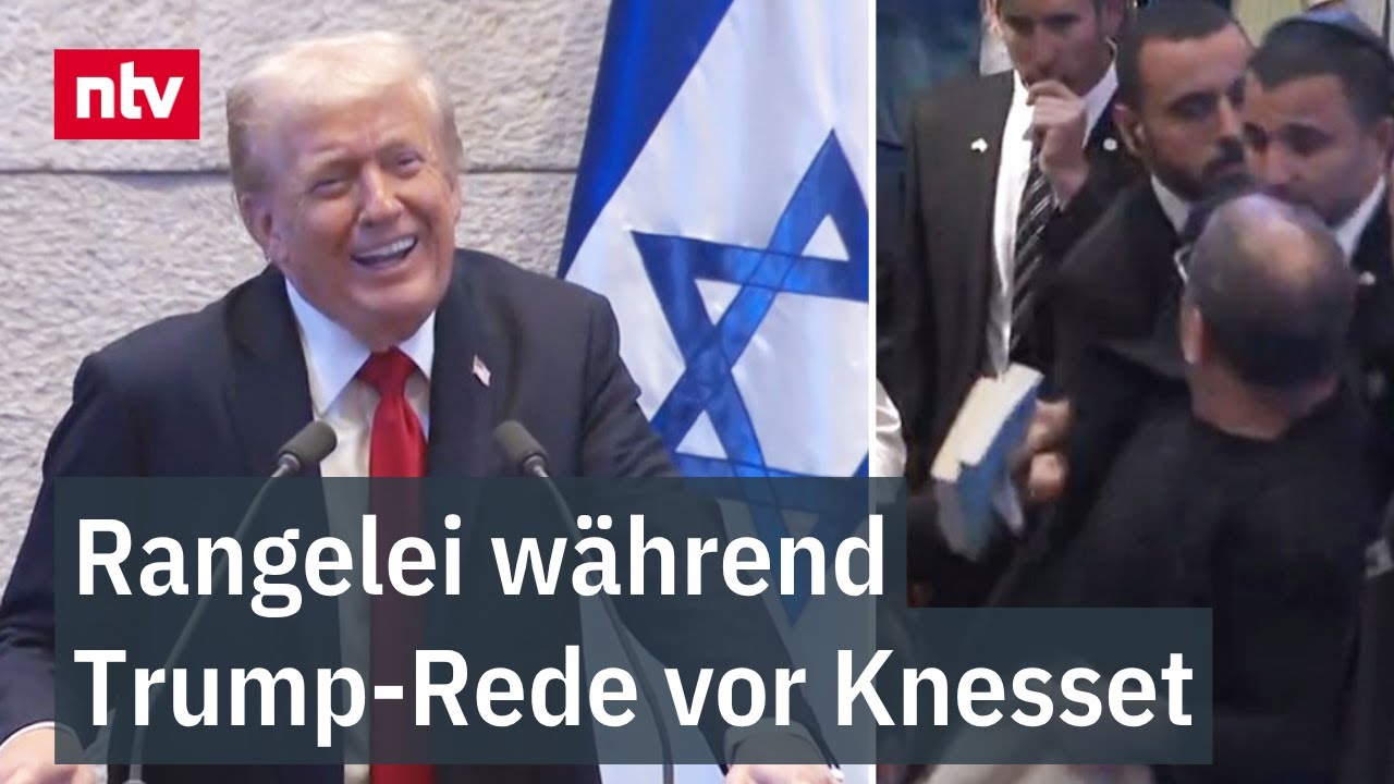 Tumult bei Trump-Rede - Knesset-Abgeordnete fliegen raus