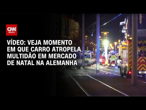 Vídeo: Veja momento em que carro atropela multidão em mercado de Natal na Alemanha | CNN BRASIL