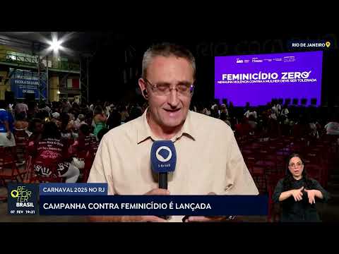Carnaval 2025: campanha contra feminicídio é lançada no RJ