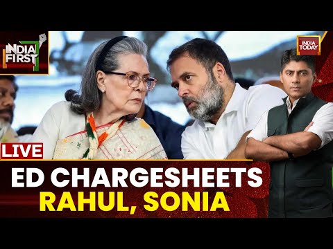 India First With Gaurav Sawant LIVE: ED Files Chargesheet Against Rahul Gandhi And Sonia Gandhi