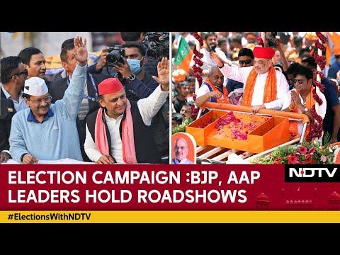 Delhi Elections 2025 | Campaigning For Delhi Polls Gathers Heat, BJP, AAP Leaders Hold Roadshows