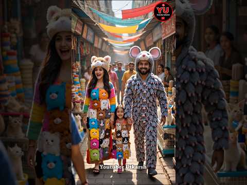 Dog Cat Mouse Costumes || Carriage House wooden artist || #shortvideo