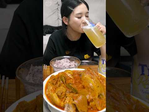 김치찜에 라들러 한잔