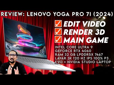 Laptop Tipis yg Kencang Buat Render & Gaming: Lenovo YOGA Pro 7i (2024)