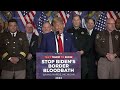 Trump hammers Biden on border policies, crime during Michigan visit  - 01:25 min - News - Video