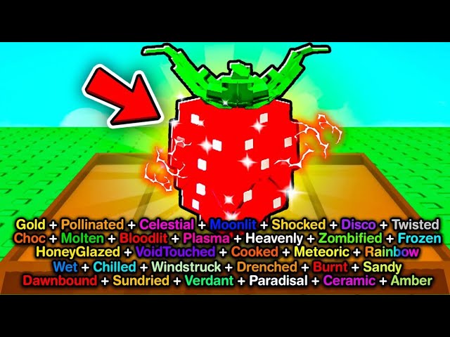 ROBIĘ KAŻDĄ MUTACJĘ na ELDER STRAWBERRY w Grow A Garden!