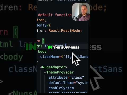 How to Fix Next.js 15 Shadcn Dark Mode Hydration Error in 10 Seconds?