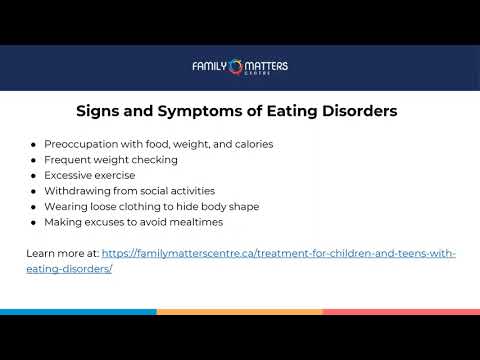 Eating Disorders in Children and Teens