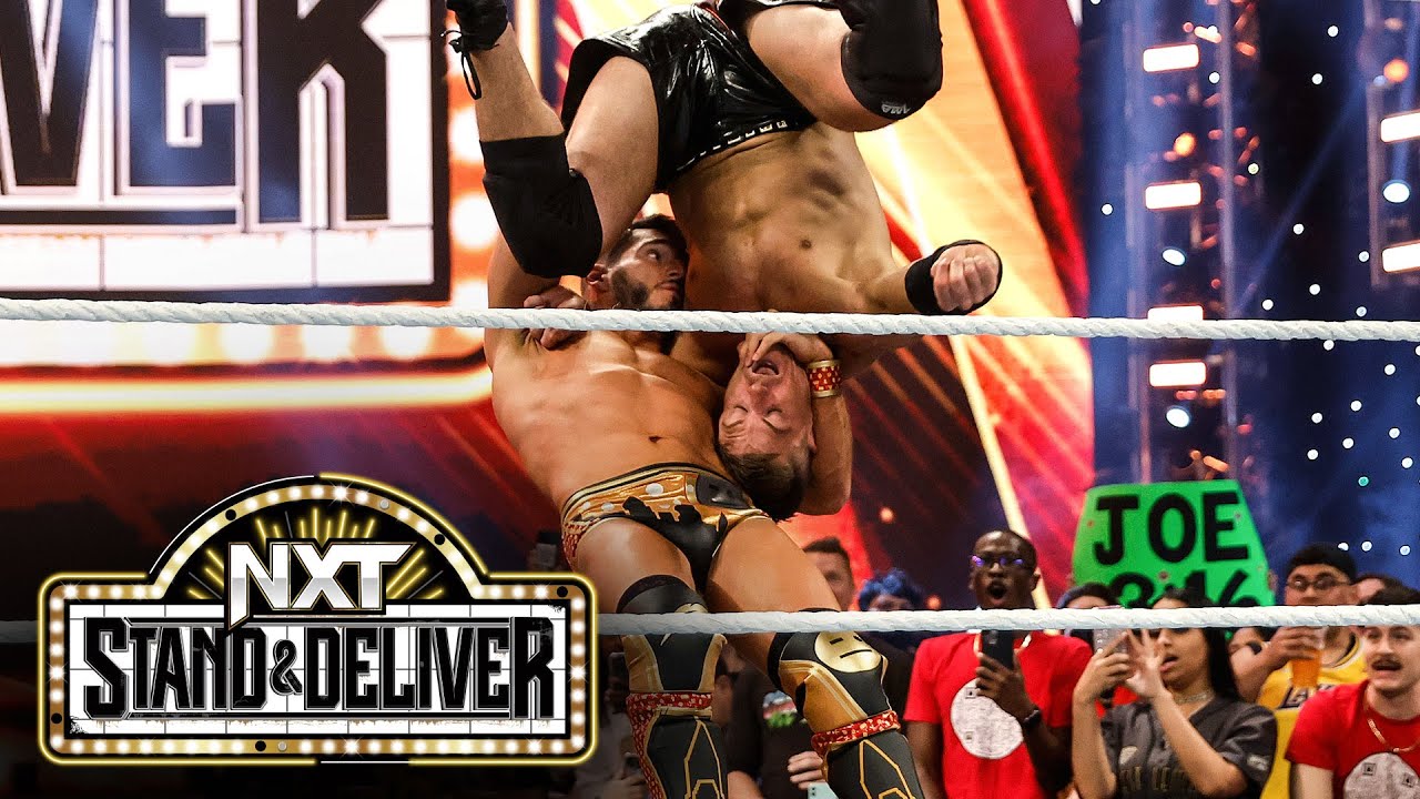 Johnny Gargano suplexes Grayson Waller onto group of chairs: NXT Stand & Deliver 2023 Highlights