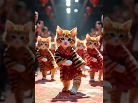 猫の動画サムネイル - AIcatdance#shorts #funny #catdance#kitten #dance#猫#ダンス