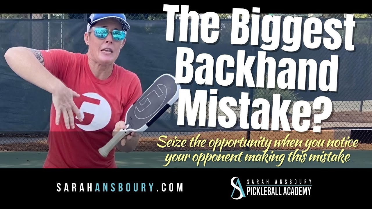 The Biggest Pickleball Backhand Mistake - Pro Tip - Sarah Ansboury