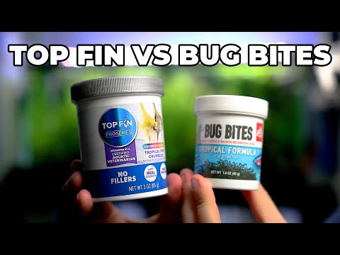Better Than Bug Bites!?! Top Fin Tropical Fish Cru Top Fin recently released a food to compete with Fluval's Bug Bites foods. I wasn't sure what to exp