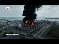 Huge fire at a chemical storage tank in Thailand kills one and injures 4  - 01:01 min - News - Video