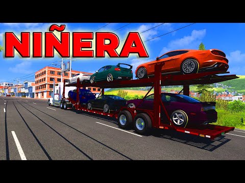 Camiones Con Hijos en Convoy - American Truck Simulator Colombia