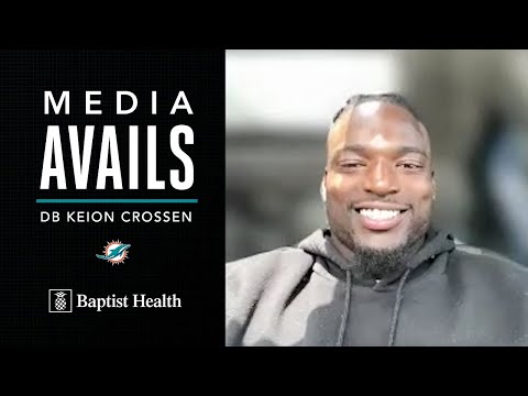 DEFENSIVE BACK KEION CROSSEN MEETS WITH THE MEDIA | MIAMI DOLPHINS video clip