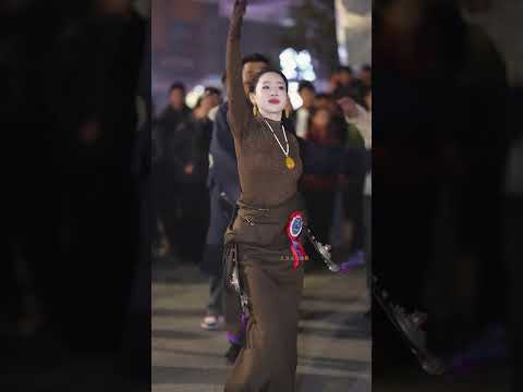 Wengmu, Tibetan dance beauty,elegant Tibetan dance🌹