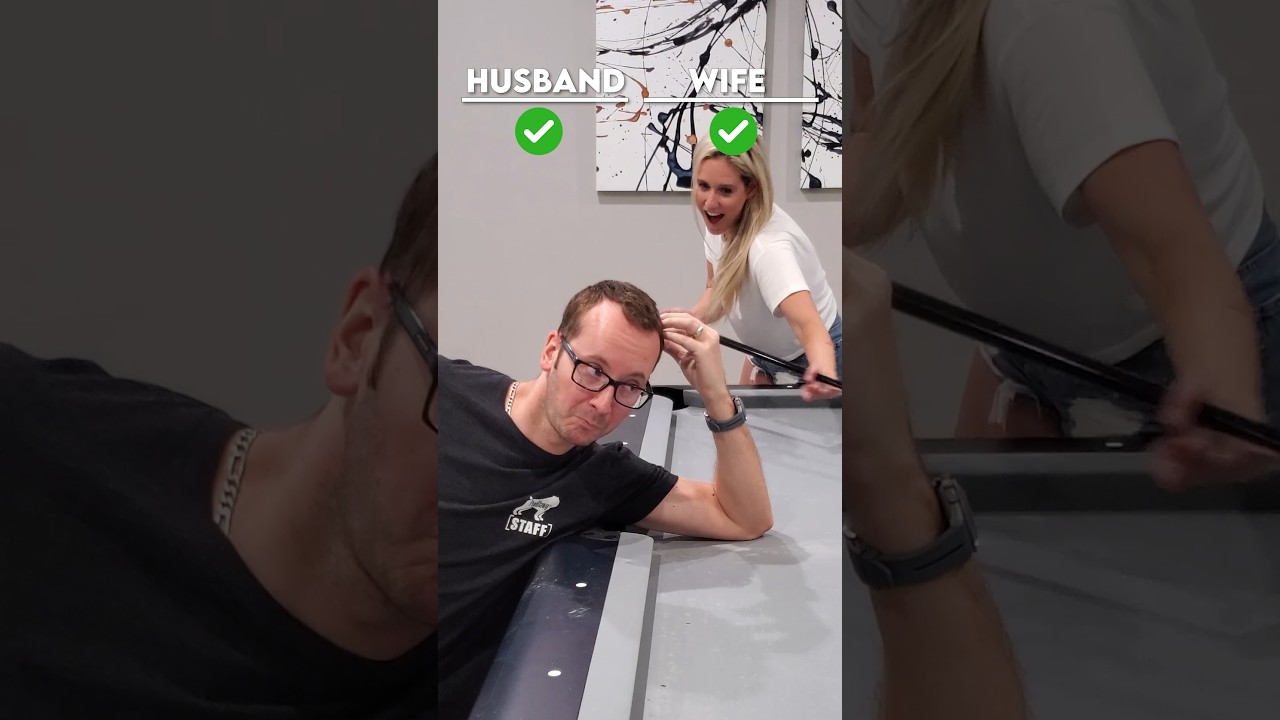 Wife ๐ Husband Pool Battle ๐ฉโโค๏ธโ๐จ๐ฑโโ
#8ballpool #snooker #billiards