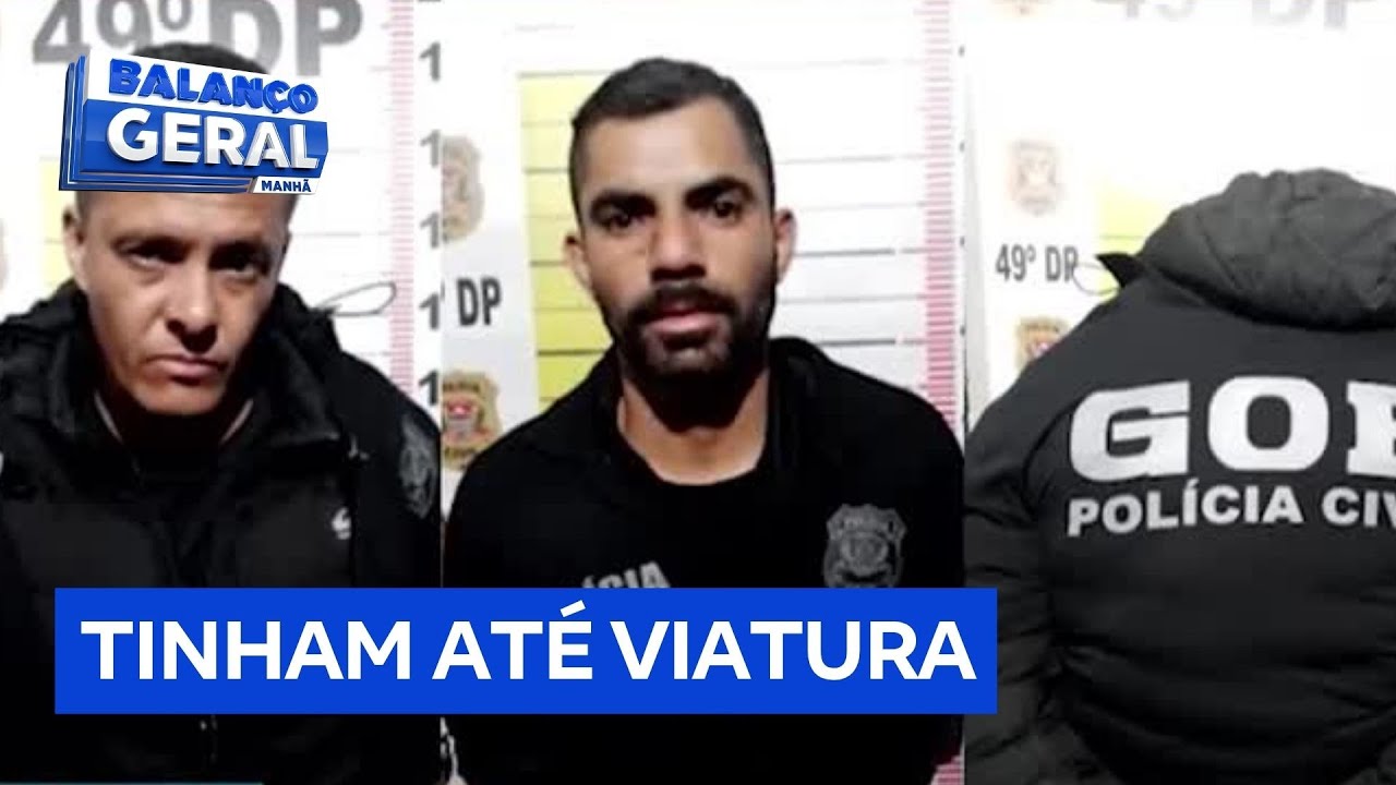 Criminosos que se passavam por policiais são presos em São Paulo