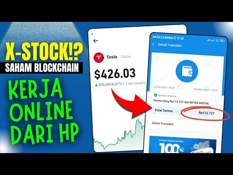 X-STOCK?! SAHAM AS DI BLOCKCHAIN!! CARA BARU DAPAT UANG DARI RUMAH PAKAI HP (2025)