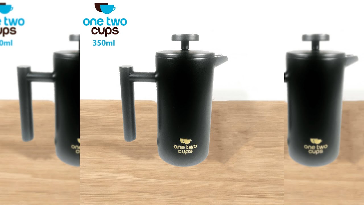 Pratinjau video produk One Two Cups French Press Coffee Maker Pot Stainless Steel 1000ml - FP1L