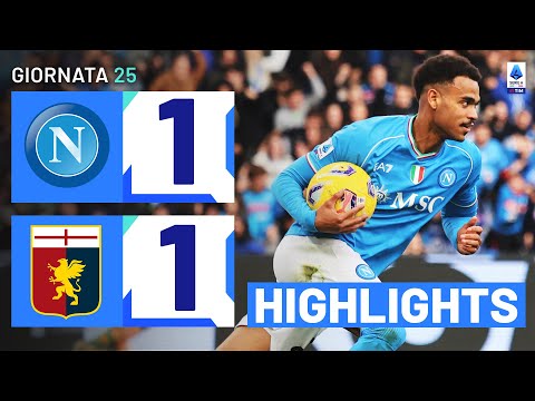 NAPOLI-GENOA 1-1 | HIGHLIGHTS | 25ª GIORNATA | SERIE A TIM 2023/24