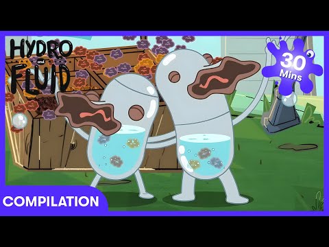 Hydro and Fluid - Cahaya Bikin Geger! | WildBrain Anak-Anak | WildBrain Anak-Anak