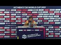 Dasun Shanaka Sri Lanka’s captain, speaks after their victory over Ireland