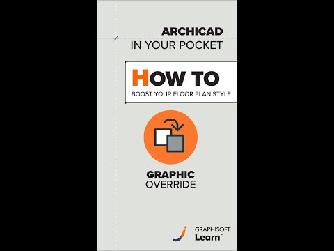 Give your Archicad floor plans a sleek, minimalist vibe with graphic overrides🎨✨