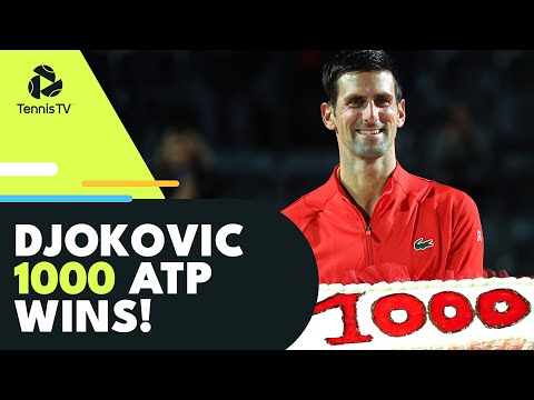 Novak Djokovic 1000th ATP Win! Winning Moment, Celebration & Reaction 🎉