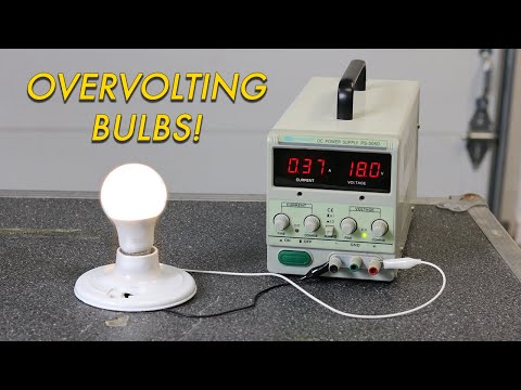 How to Run 12V Light Bulbs on 18V tool batteries