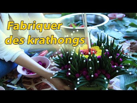 fabriquer des krathongs