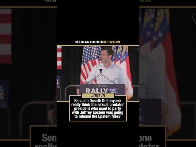 WHOA! Ossoff CALLS OUT Trump over EPSTEIN in front of crowd