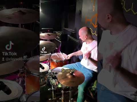 Behind the Scenes: Pablo runs through his drum soundcheck before the show! #drummers #soundcheck