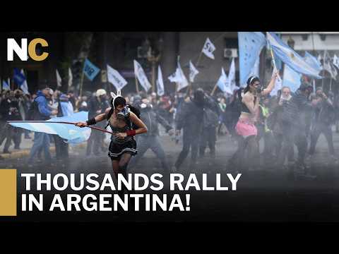 MASSIVE PROTEST: Argentina’s University Community Protests in Buenos <strong>Aires</strong> Over Funding &amp; Wages|AC1Z