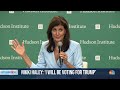 Nikki Haley says shell vote for Trump  - 01:39 min - News - Video