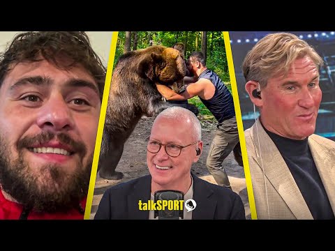 “He’s very funny!” Simon Jordan laughs as Dave Allen REACTS to his opponent fighting a bear