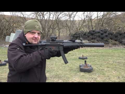 Střelba HK MP5 s tlumičem