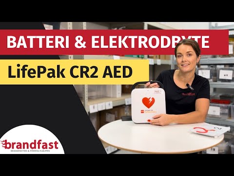 Så byter du batteri och elektroder på LifePak CR2 (hur byter man)