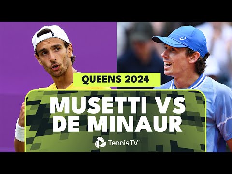 Lorenzo Musetti vs Alex de Minaur  | Queens 2024 Highlights