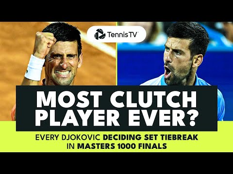 Novak Djokovic: Every Deciding Tiebreak in Masters 1000 Finals 🥶