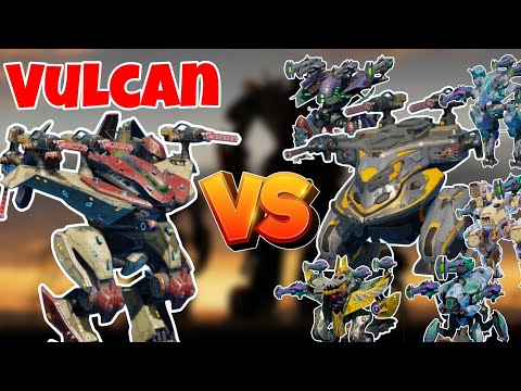 🔥All Robots Vs New Robot Vulcan Comparison - Which is Better? - war robots - Mighty spector