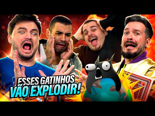 JOGANDO EXPLODING KITTENS - MAIS UM JOGO PRA ME IRRITAR
