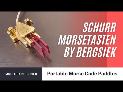 Schurr Morsetasten by Bergsiek AKA SOTA Wabbler Morse Code Paddle