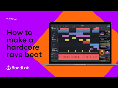 How to make an hardcore rave beat using BandLab's free web Mix Editor (BandLab Tutorial)