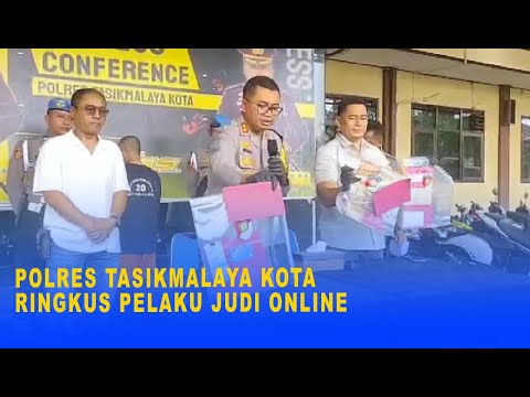 POLRES TASIKMALAYA KOTA RINGKUS PELAKU JUDI ONLINE