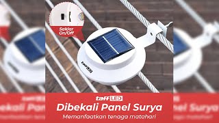 Pratinjau video produk TaffLED Lampu Sorot LED Outdoor Waterproof Solar Cool White 2V 1W - G2281